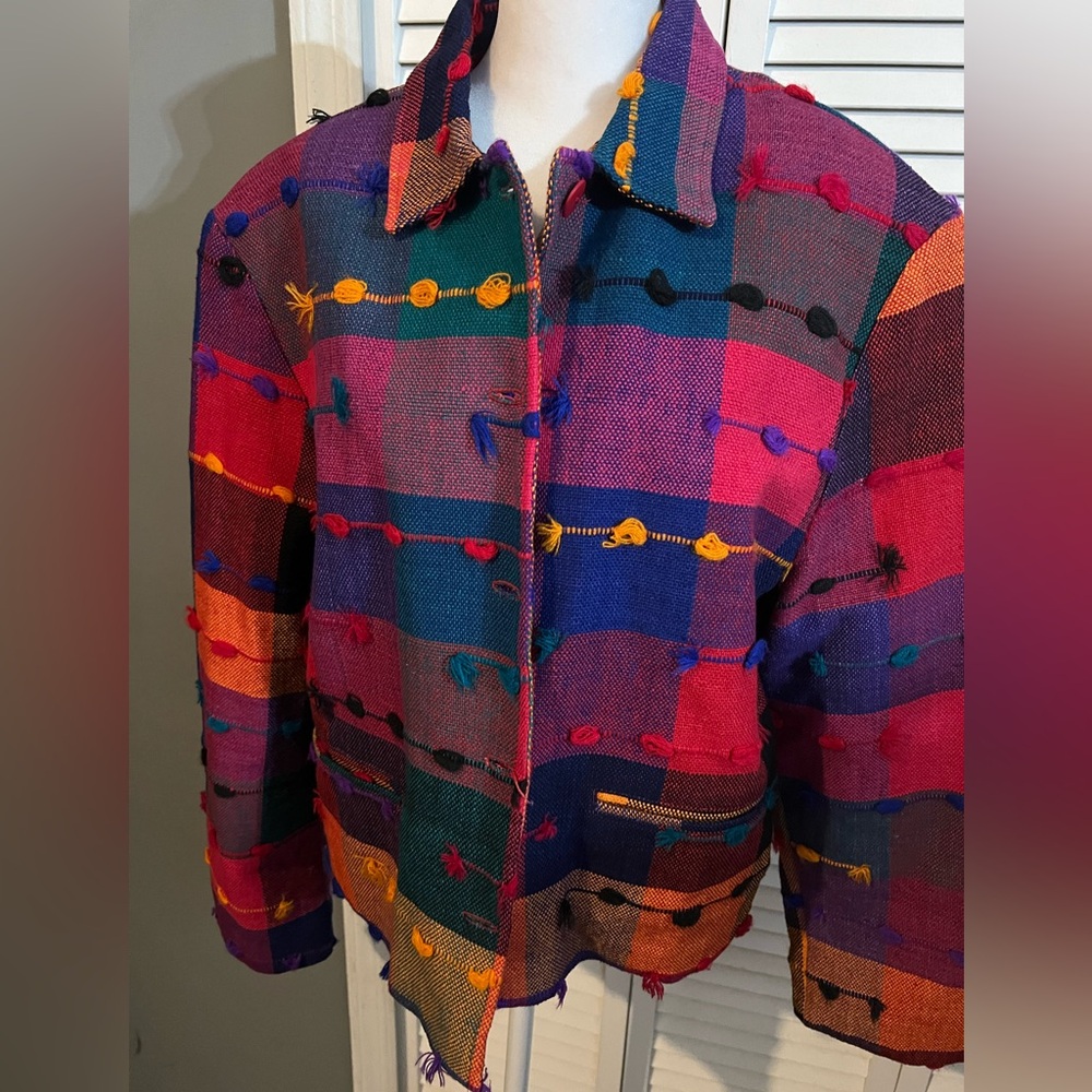 Estefanie’s Colorful Blazer labeled xl